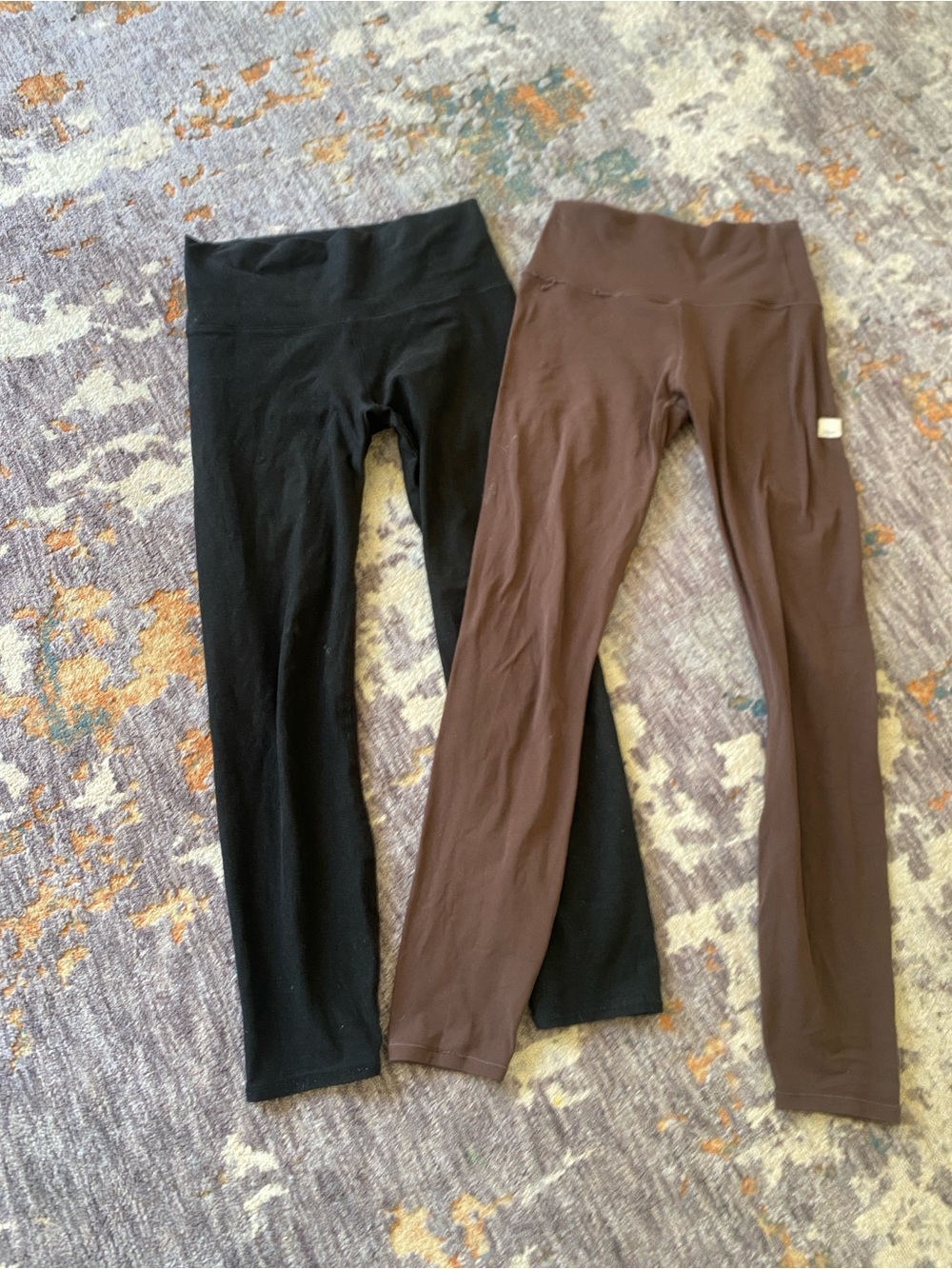 Women’s Vuori Leggings - Black & Brown